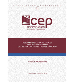 Resumen de las Directrices para el Presupuesto del Segundo Trimestre del año 2020 Resumen de las Directrices para el Presupuesto del Segundo Trimestre del año 2020