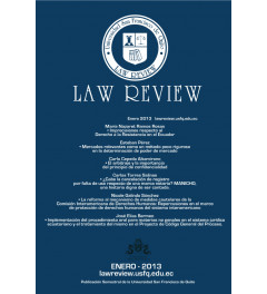 Revista de Universidad San Francisco de Quito Law Review Volumen I número I Revista de Universidad San Francisco de Quito Law Review Volumen I número I