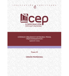Código Orgánico Integral Penal COIP Tomo II