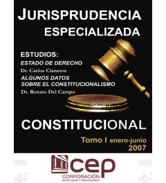 Jurisprudencia Especializada Constitucional Tomo I 2007 Jurisprudencia Especializada Constitucional Tomo I 2007
