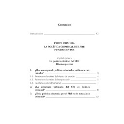 Política Criminal del SRI