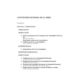 Legislación de Inquilinato,...