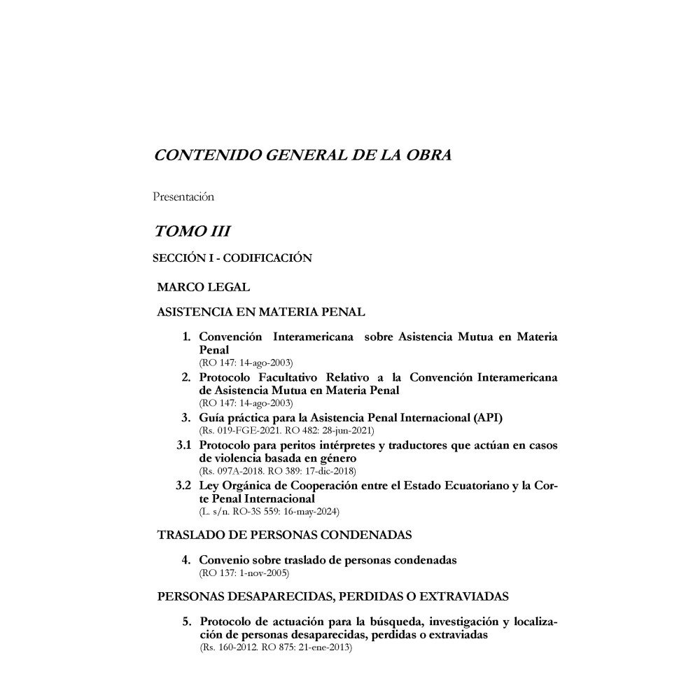 Colección Código Orgánico Integral Penal (COIP) (4 Tomos)