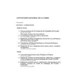 Ley del Deporte, Educación...