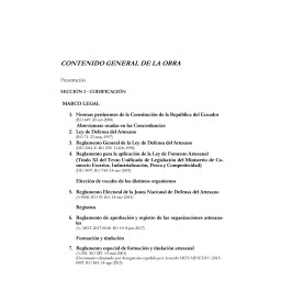 Legislación Artesanal