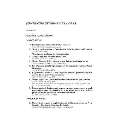 Código Orgánico Administrativo (COA) – Concordancias