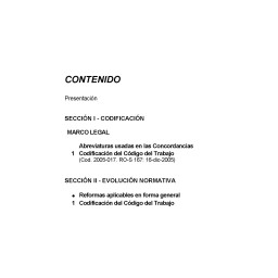 Código del Trabajo. Versión...